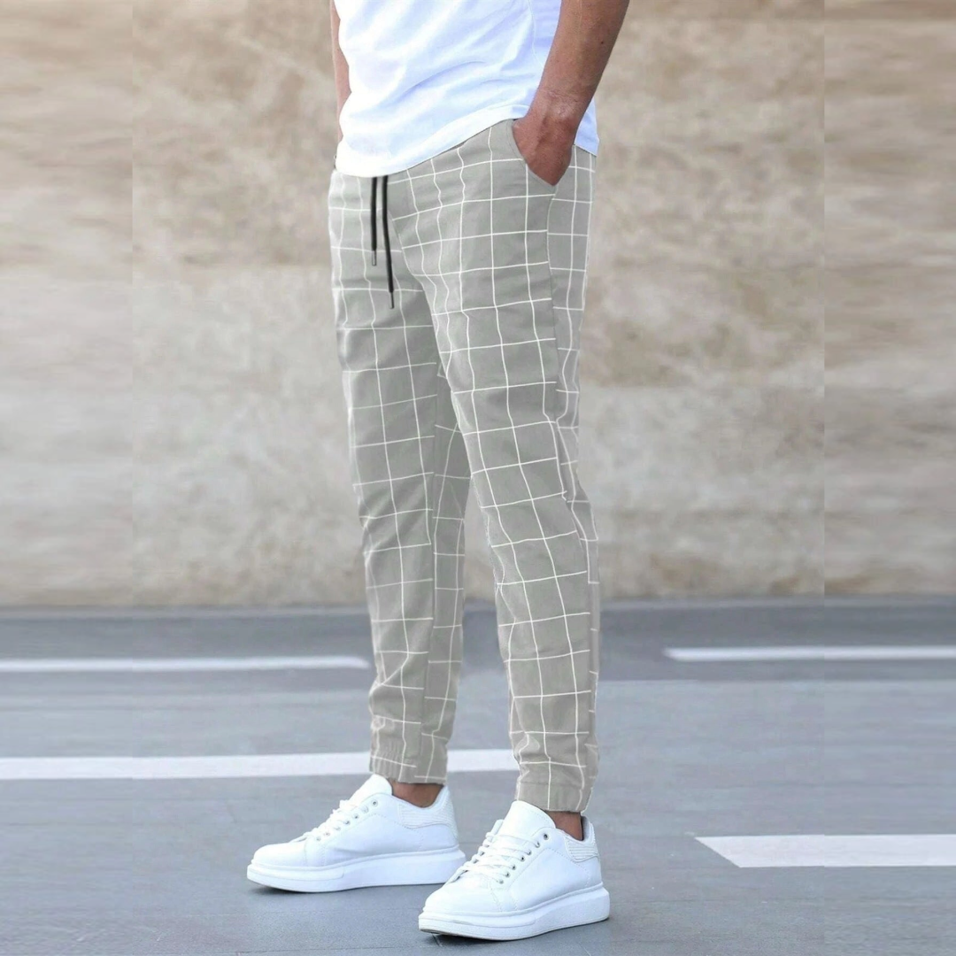 Gabriele | Pantaloni jogger a quadri