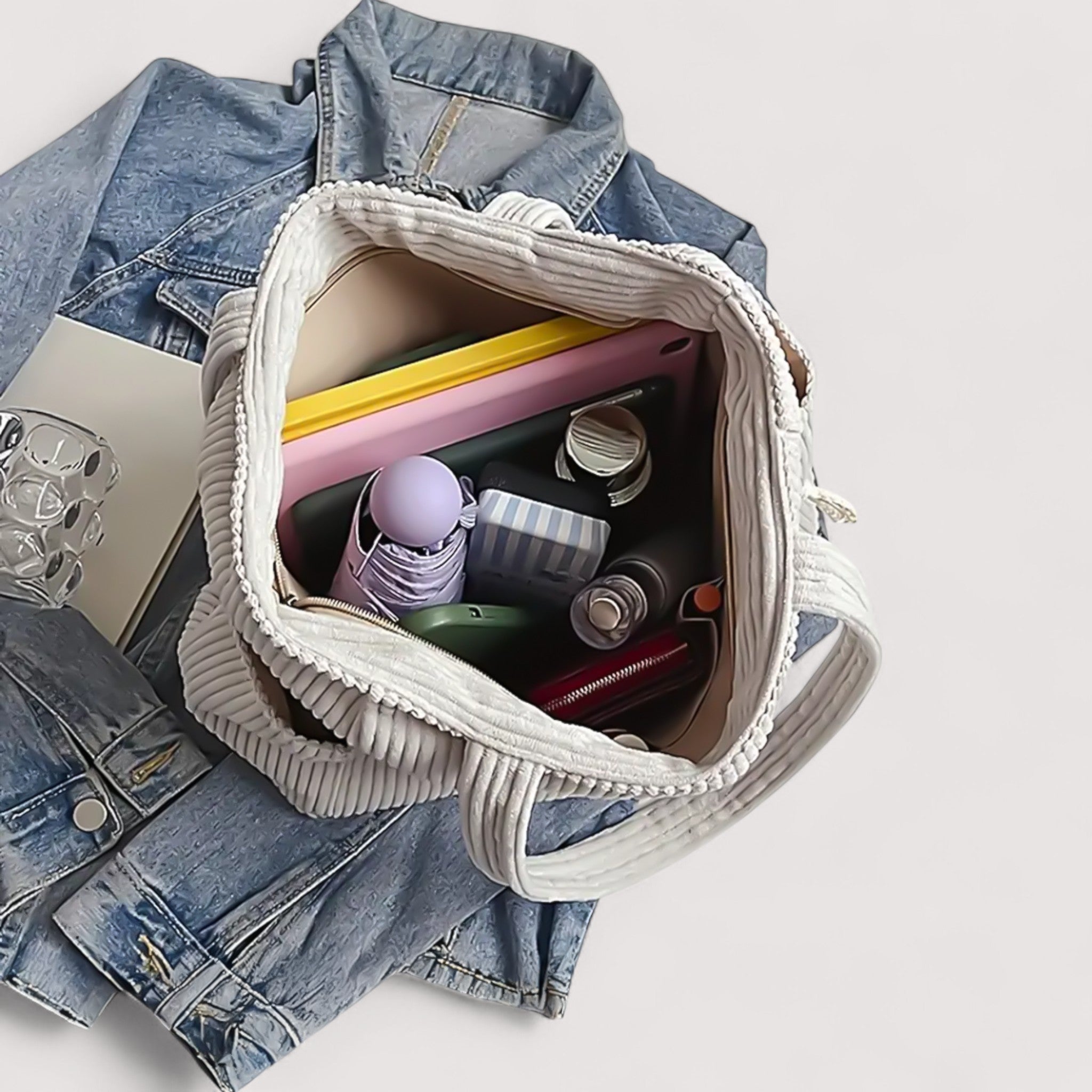 Florina | Borsa a spalla in velluto a coste