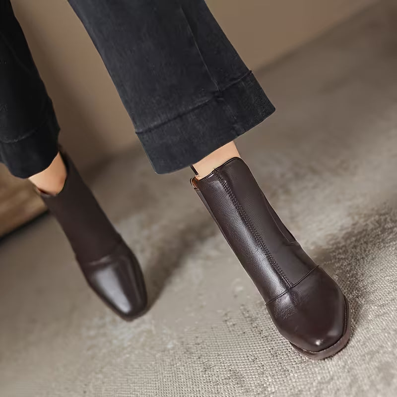 Victoria | Stivaletti di Lusso con Tacco Medio