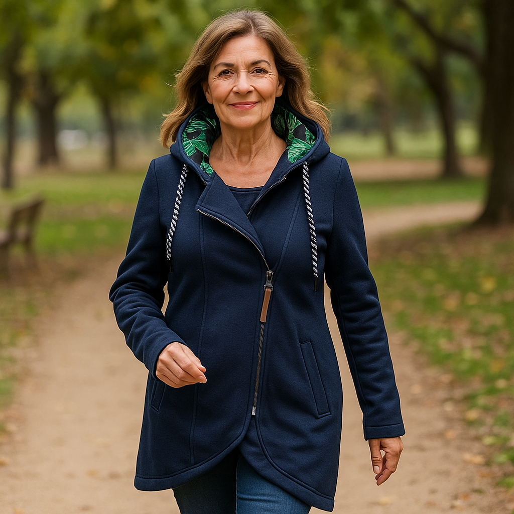 Alessandra | Cappotto Invernale con Zip Asimmetrica