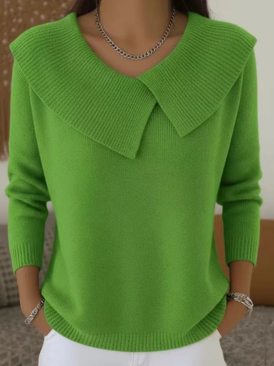 Valeria | Maglia Calda con Colletto Morbido